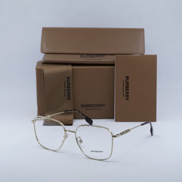 Final Price! Burberry BE1382D 1109 Gold Eyeglasses 55mm